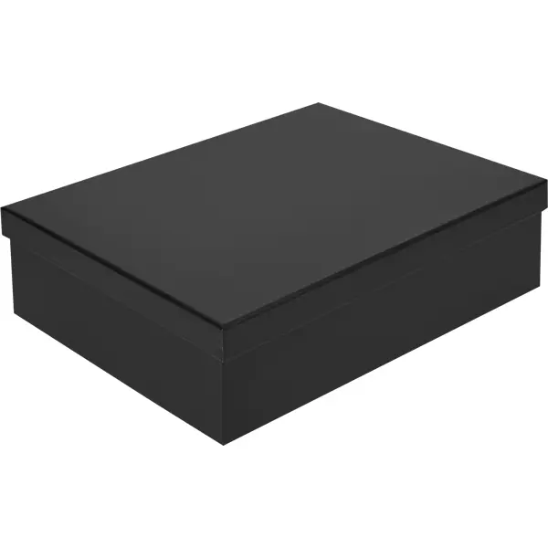 Коробка складная для хранения 27x35x10 см картон черный 2 шт коробка складная для хранения 27x35x20 см картон белый 2 шт