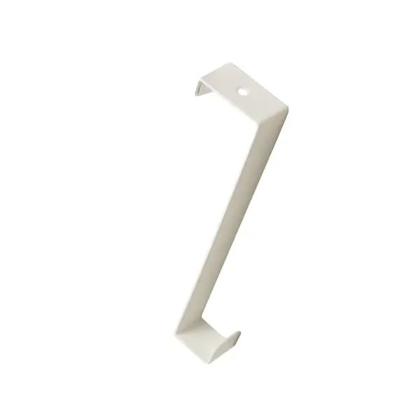 Крючок на дверь Basic 2.5x18 см цвет белый кронштейн для полки бруклин 1 5x18 5 см нагрузка до 15 кг белый 2 шт