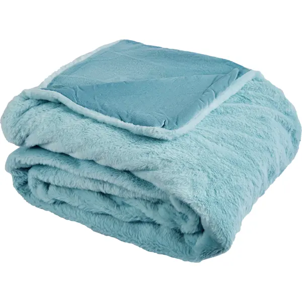 Плед Enalie Aqua 5 200x220 см велсофт цвет светло-голубой одеяло inspire лебяжий пух 200x220 см