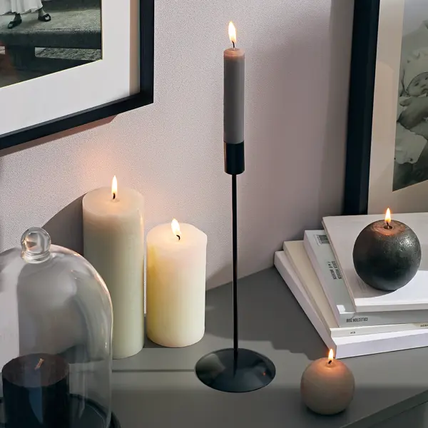 Подсвечник Луч 29 см цвет черный подсвечник на 1 свечу с перламутром 7 5 см