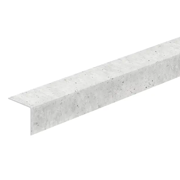 Угол ПВХ 20x20x2700 мм цвет бетон серый монтажный клей для ванных и пластика titebond