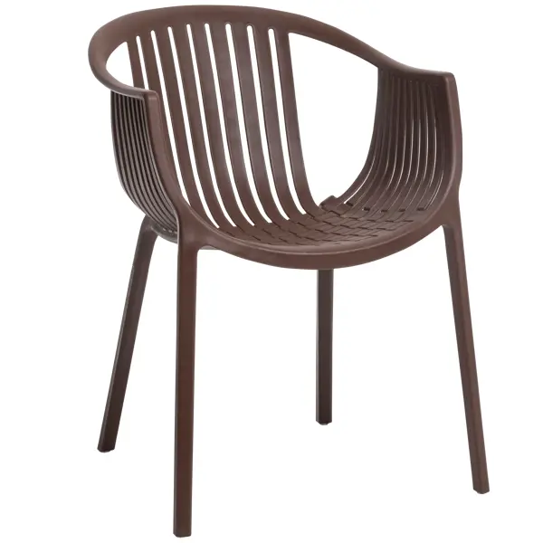 Кресло Vernaccia 64x54x76 см пластик цвет коричневый кресло vernaccia 64x54x76 см пластик коричневый