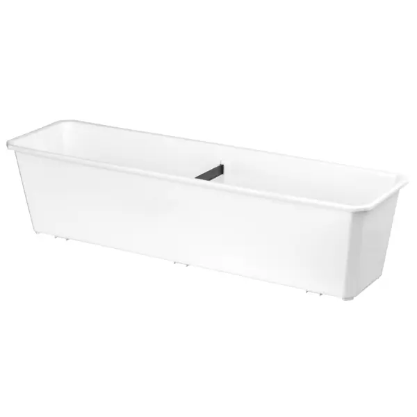 Ящик балконный Idiland 60x17x15 см v10.5 л пластик белый ящик для шкафа лион 34x19 2x36 1 лдсп белый