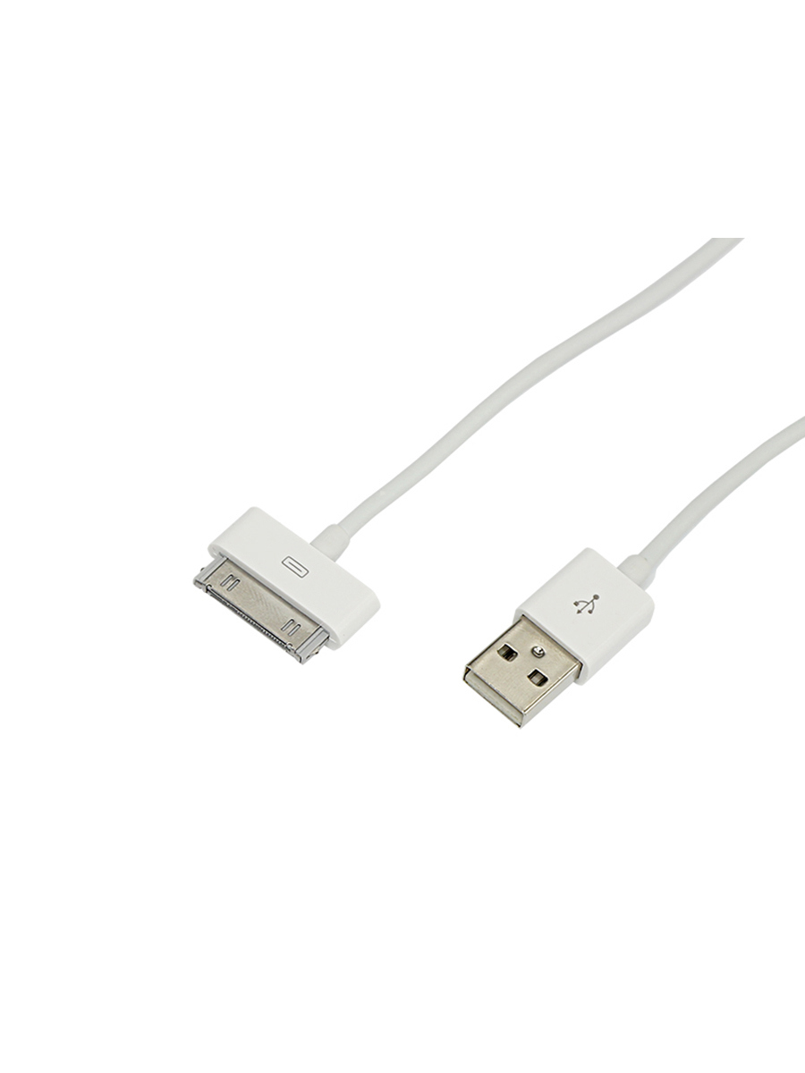 Кабель USB Rexant для iPhone 4/4S 30 pin шнур 1 м цвет белый по цене 1982  ₽/шт. купить в Москве в интернет-магазине Леруа Мерлен