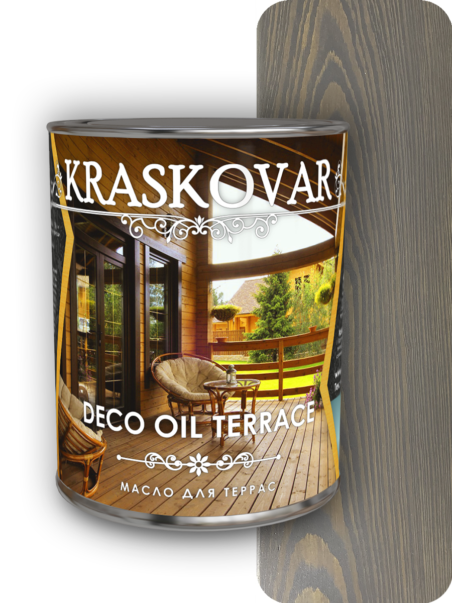 Масло для террас Kraskovar Deco Oil Terrace Графит 0.75 л ✳️ купить по цене  2051.5 ₽/шт. в Москве с доставкой в интернет-магазине Леруа Мерлен