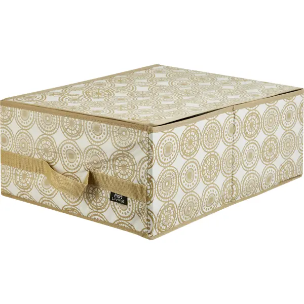 Коробка универсальная 35x18x45 см полиэстер цвет бежевый коробка складная крышка дно с окном новогодние чудеса 30 х 20 х 9 см
