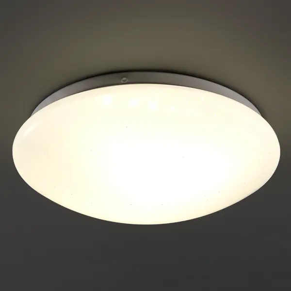 Светильник настенно-потолочный светодиодный Inspire Simple 8 м² нейтральный белый свет цвет белый корпус точечного встраиваемого светильники inspire bama без патрона 3 м² металл