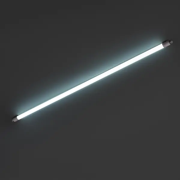 фото Лампа светодиодная volpe t8 g13 220-240 в 18 вт туба матовая 2000 лм холодный белый свет без бренда