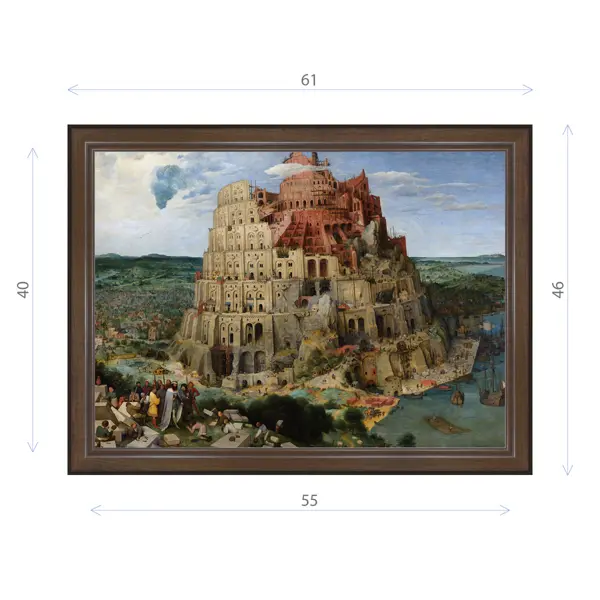 Картина в раме Декор Депо Питер Брейгель Вавилонская башня E21 46x61 см  по цене 2650 ₽/шт. купить в Ижевске в интернет-магазине Леруа Мерлен