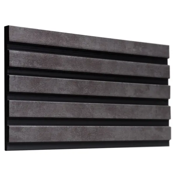 Панель стеновая Decor-Dizayn 904-70 10x150x3000 мм темно-серый стеновая панель пвх бетон серый 3000x600x0 6 мм 1 8 м²