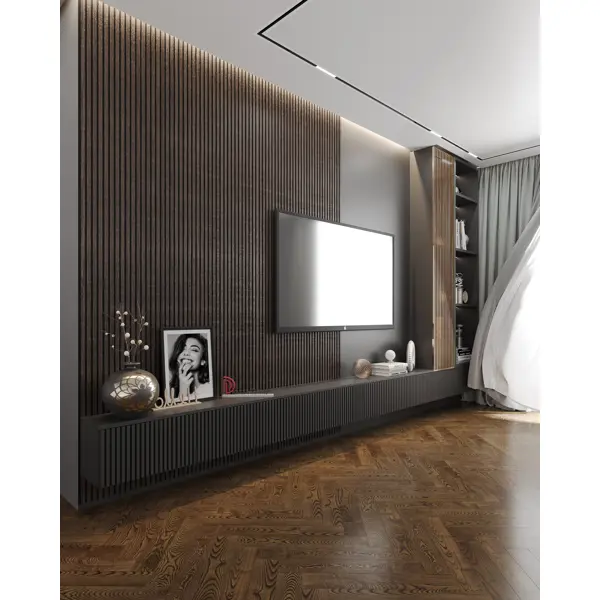 фото Панель стеновая decor-dizayn 904-67sh 10x150x3000 мм темно-коричневый