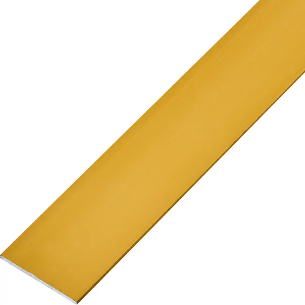 Пластина 30x2x1000 мм, алюминий, цвет золотой 90см 104 см автомобиль багажник защитная пластина наклейка задний бампер анти царапины полоса pad