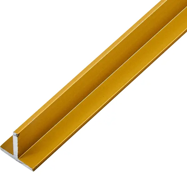 Т-профиль 15x15x2x1000 мм, алюминий, цвет золотой пазл деревянный музыкальный изучаем буквы