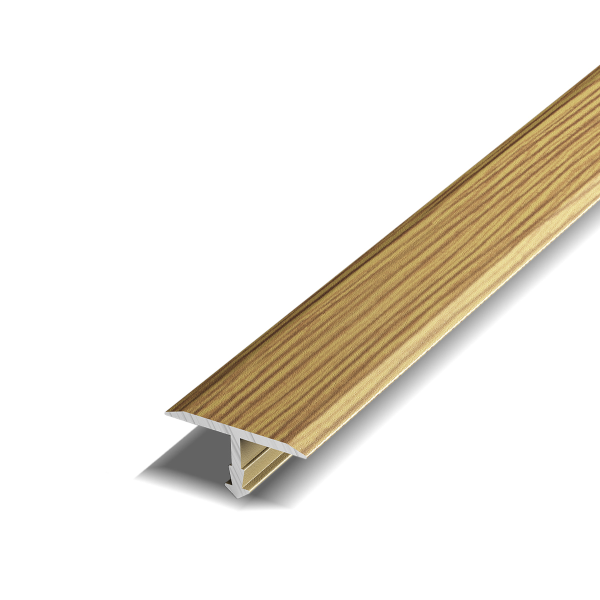Порог для пола т-образный алюминиевый (76) 20х1800 мм бамбук  .