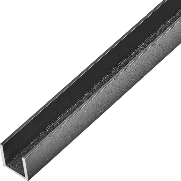 П-профиль 15x15x1.5x2000 мм, алюминий, цвет черный профиль алюминиевый прямоугольный трубчатый 20х10х1 5x2000 мм