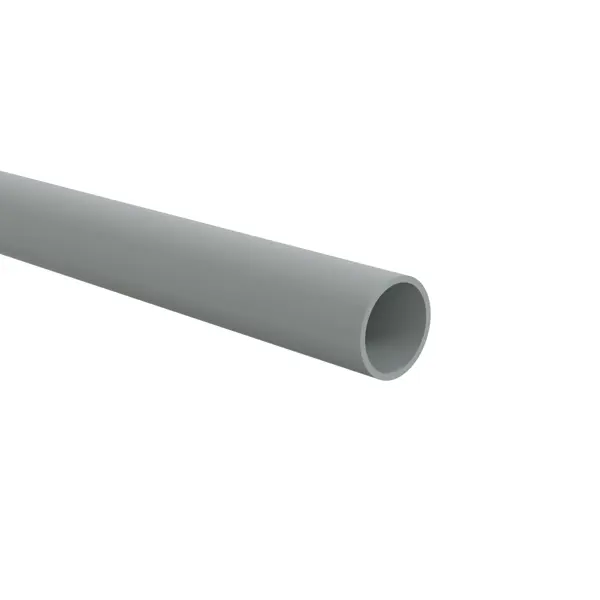 Труба Lexman ПВХ D16 мм 2 м жесткая цвет серый жесткая двустенная труба для открытой прокладки dkc