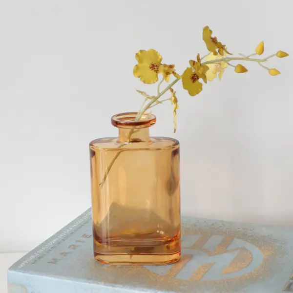 Ваза Alice стекло прозрачно-желтая 12 см стеклянная ваза фейс 16×15×31 5 см жёлтый