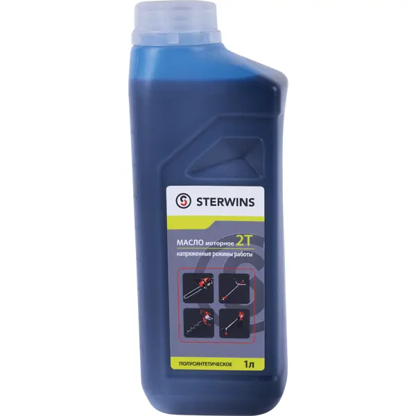 Масло моторное 2T Sterwins полусинтетическое для напряженных режимов использования 1л масло для цепи sterwins полусинтетическое 1 л