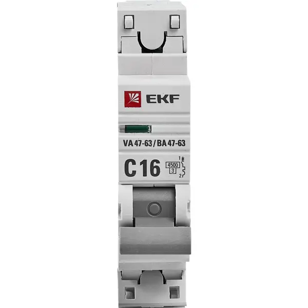 фото Автоматический выключатель ekf ва47-63 1p c16 а 4.5 ка
