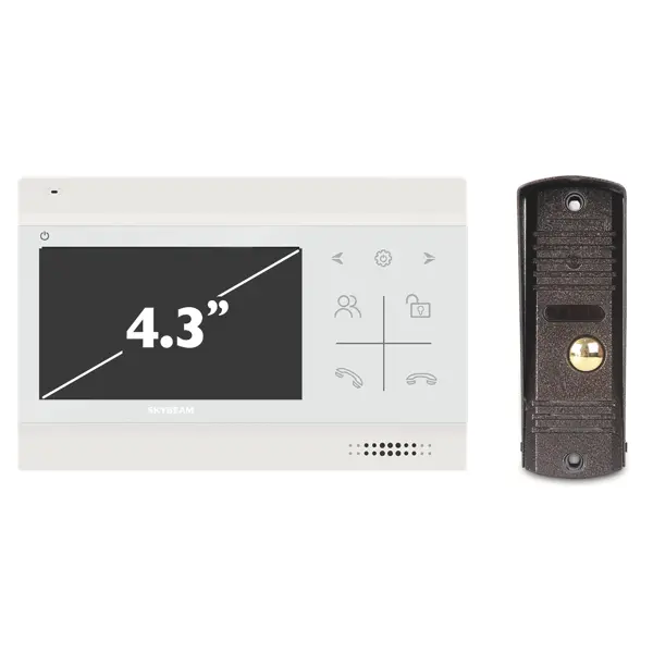 Комплект видеодомофона Skybeam 600TVL 4.3