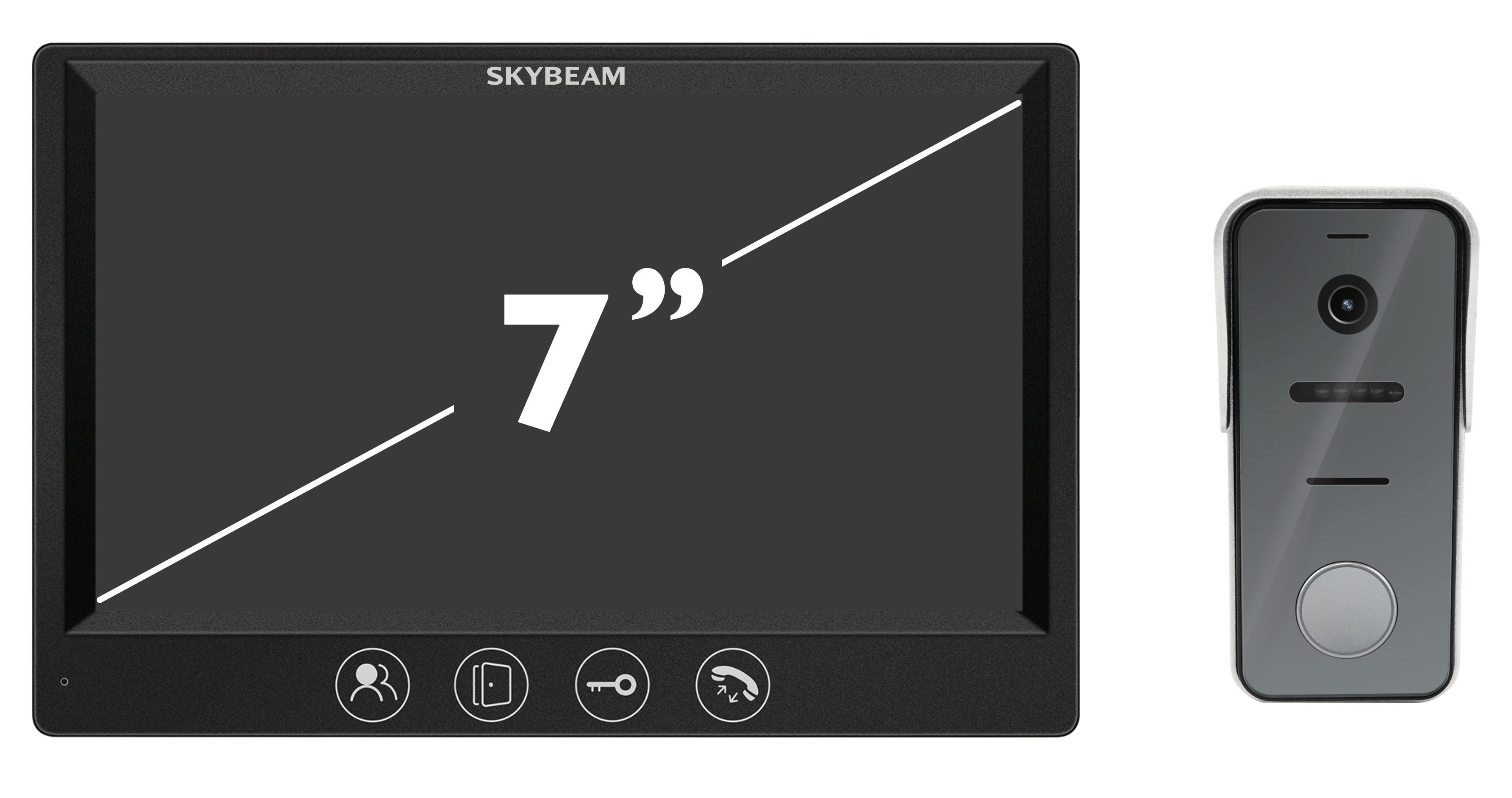 Комплект видеодомофона Skybeam 94712HA+94208-1080PBL 7