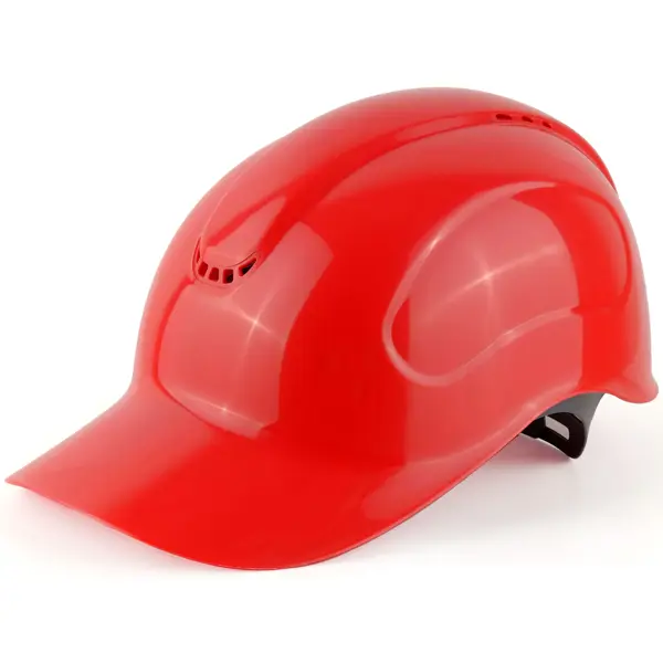 Каскетка защитная Krafter TEC 98116LM красная дышащий велосипедный шлем со съемным козырьком в виде кепки