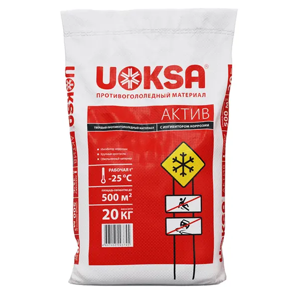 Добавка противоморозная Uoksa Актив с ингибитором коррозии 20 кг