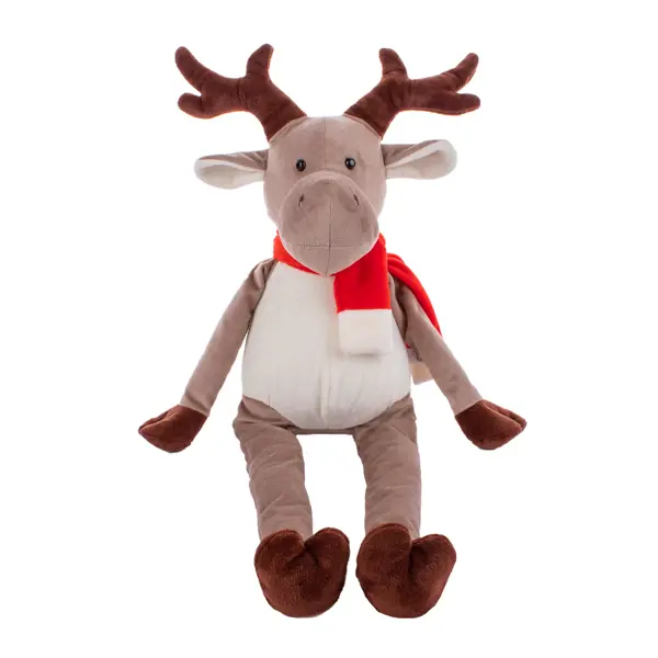 Игрушка декоративная Олень с шарфом 60 см цвет коричневый игрушка декоративная tallula зайка кони 50 см молочный