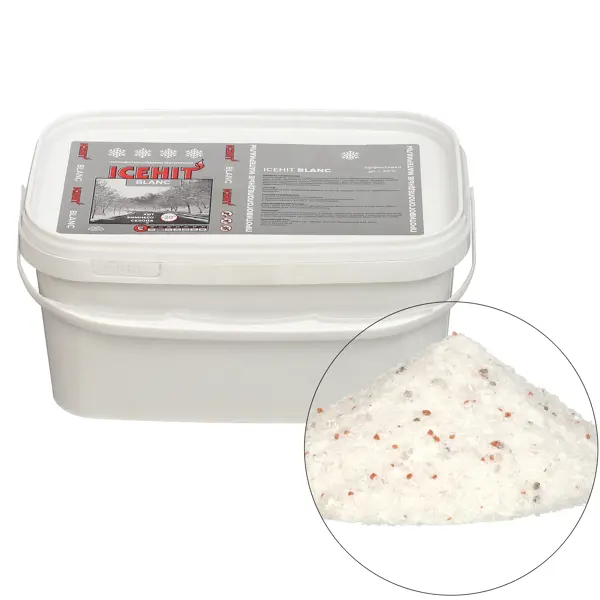 Противогололедные реагент Icehit Blank 4 кг противогололедные реагенты соль техническая 25 кг