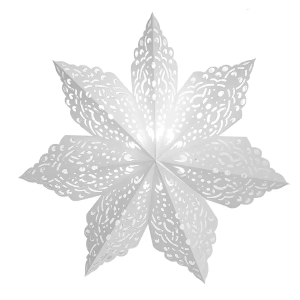 Украшение светодиодное Снежинка для дома 1 светодиод 60 см цвет белый елочное украшение шар с узором christmas ø7 8 см белый