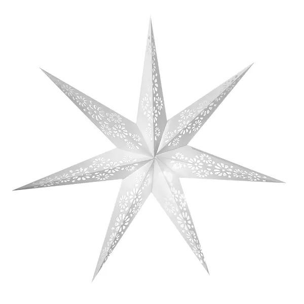 Украшение светодиодное Звезда классическая для дома 1 светодиод 100 см цвет белый украшение из шаров золото белый