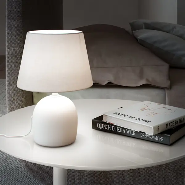 Настольная лампа Inspire Poki цвет белый настольная лампа inspire poki светло серый
