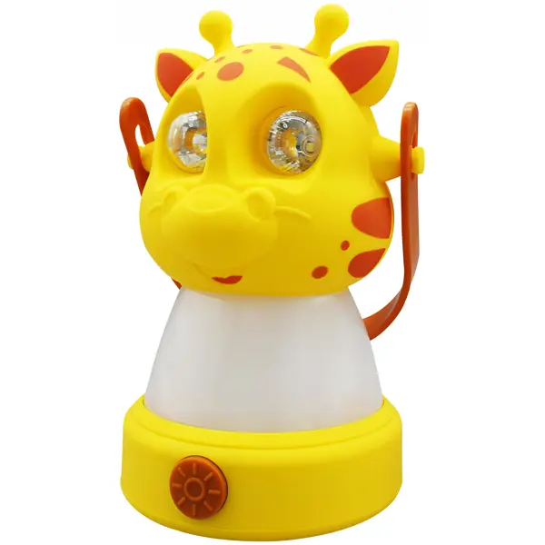Ночник светодиодный Жираф с налобным фонариком на батарейках