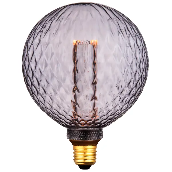 Лампочка декоративная G125LF дымчатая 4 Вт E27 8530 умная лампочка yeelight smart led bulb w3 multiple color yldp005