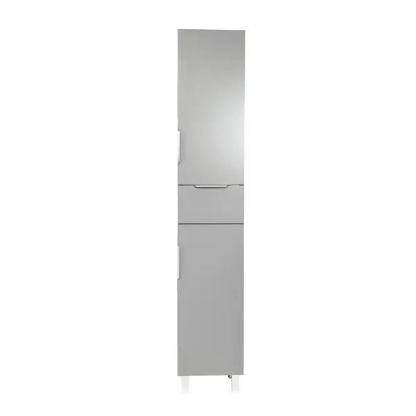Пенал для ванной Милан напольный 180x35 см цвет серый пенал для ванной twist 300 напольный 172x30 см белый
