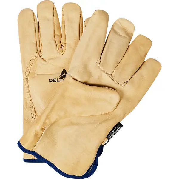 Перчатки кожаные Delta Plus FBF50 размер 10, утепленные перчатки садовые hq 15 xl кожа спандекс