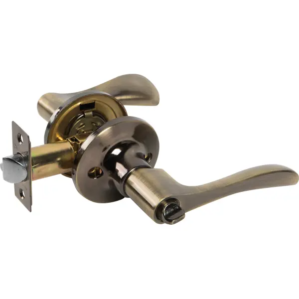 Ручка-защёлка Avers 8091-01-AB, с запиранием на ключ, сталь, цвет бронза ручка кноб фабрика замков fz 7072e ab et под фиксатор ключ