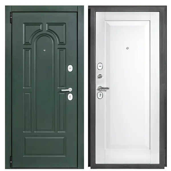 Дверь входная металлическая Порта Альпика 88x205 см левая белый дверь входная металлическая s 2 герда 88x205 см левая венге
