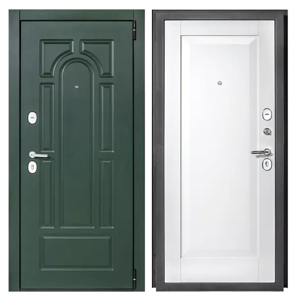 Дверь входная металлическая Порта Альпика 88x205 см правая белый одностворчатая перфорированная дверь для напольных 19 it корпусов дкс серии cqe 42u 2000x600 ral9005 dkc