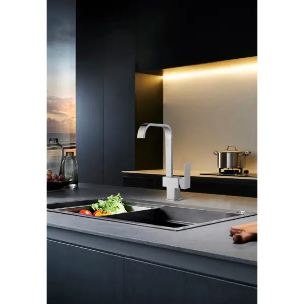 Смеситель кухонный Vidage VFR0011-13 высота 32 см цвет сатин высокий кухонный смеситель polygran