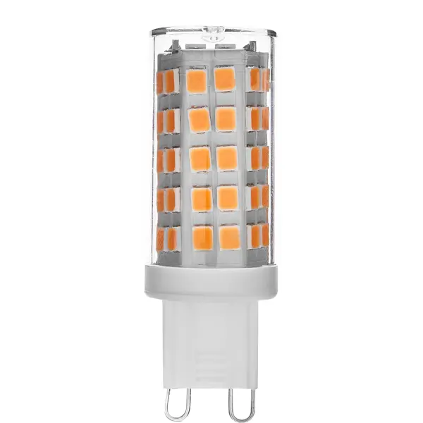 Лампа светодиодная G9 9 Вт капсула прозрачная 720 лм тёплый белый свет