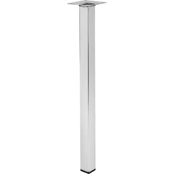 Ножка квадратная 400х25х25 мм цвет хром колонна для стоек avenger a2029 c stand 29 стальная хромированная
