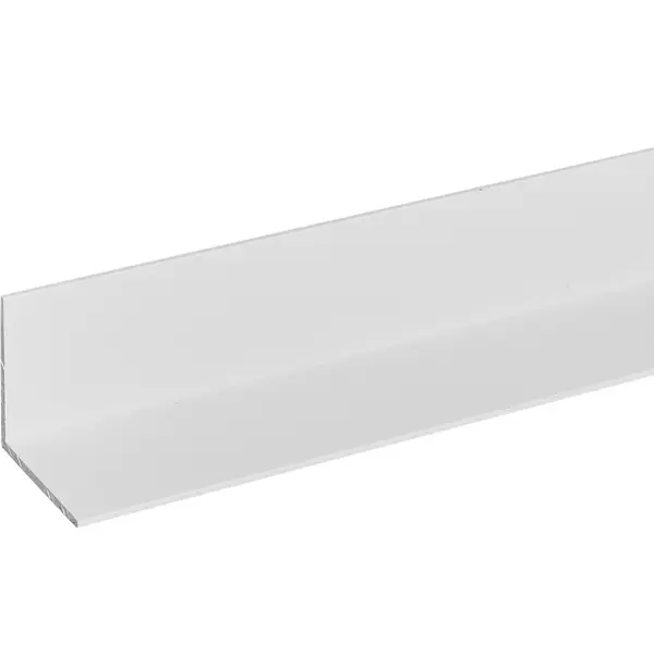 L-профиль с равными сторонами 25x25x1.2x1000 мм, алюминий, цвет белый жен шорты буквы белый р 48 50