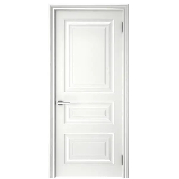 Дверь межкомнатная глухая с петлями в комплекте Ларго 3 40x200 см эмаль цвет светло-серый кровать артмебель ларго микровельвет