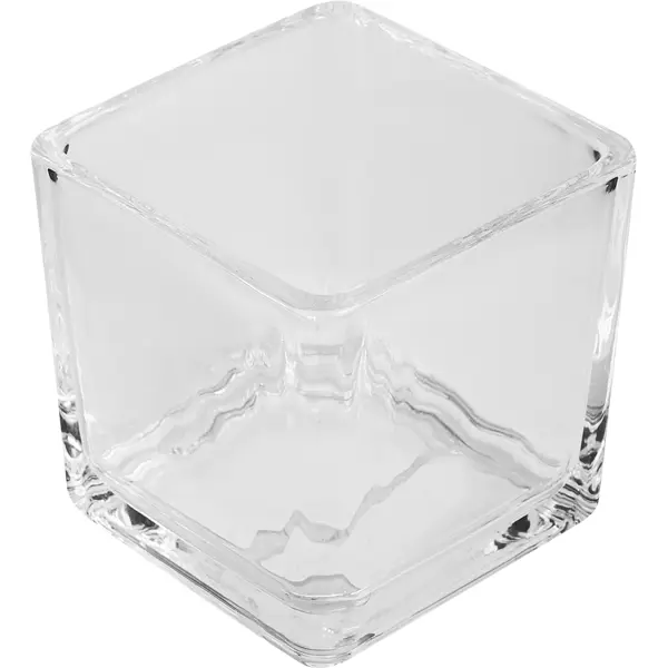 Подсвечник Evis Стеклянный кубик 52x52 см стекло цвет прозрачный подсвечник 26 см для одной свечи на ножке стекло металл серебристый кракелюр fantastic ice