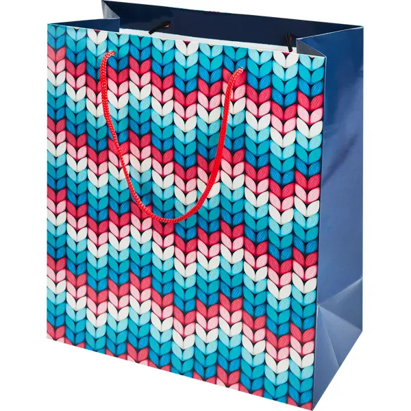 Пакет подарочный вязаный «Дизайн 1» 32x26 см цвет разноцветный простыня на резинке поплин арт дизайн радуга актив ментоловый 140 х 200 размер