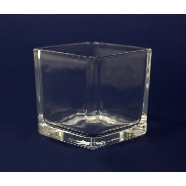 Подсвечник Evis Стеклянный кубик 80x80 см стекло цвет прозрачный ваза стекло настольная 18х16 см evis джудит 27 1519 2741 бутылочная салатовый прозрачная