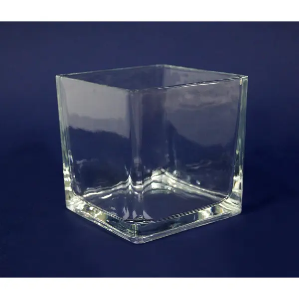 Подсвечник Evis Стеклянный кубик 100x100 см стекло цвет прозрачный подсвечник 26 см для одной свечи на ножке стекло металл серебристый кракелюр fantastic ice