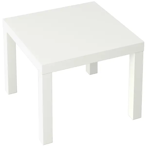 Журнальный столик Like квадратный 55x55 см белый столик журнальный 470х470х600 муар