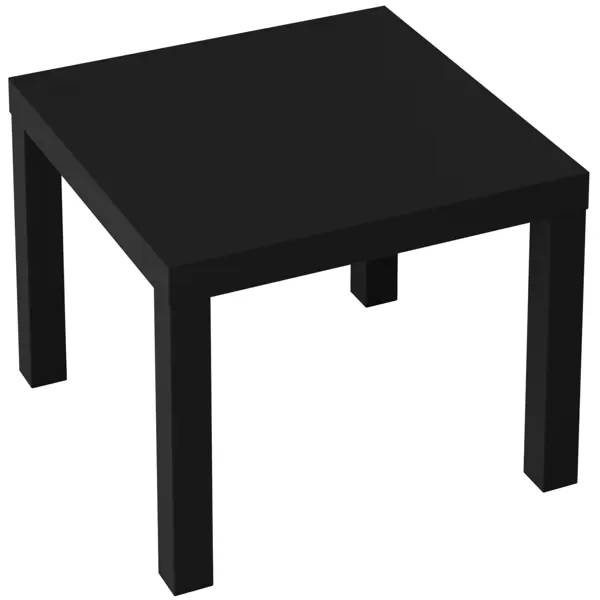 Журнальный столик Like квадратный 55x55 см черный столик журнальный 470х470х600 муар